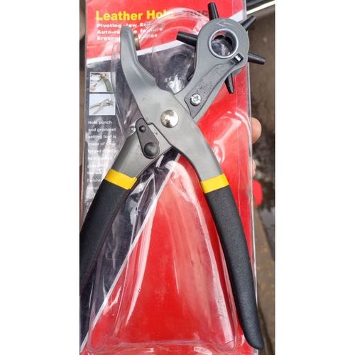 Stainless Steel Leather/belt/watch hole punch pliers Revolving Punch 9" add eyelets puncher