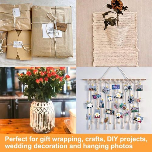 Cotton Twine Thread string for Binding, crafting, attaching gift tags, bouquet garnish, table setting rope string