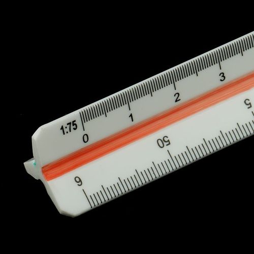 TRIANGULAR METRIC SCALE RULER 300mm Engineer Scale Rule 12" Metric Triangular Scale Ruler Measuring Tool for students, architects and carpenters