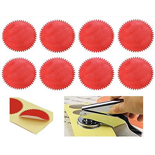 25pcs Red Notary Seal Labels for Certificates, Contracts,documents
