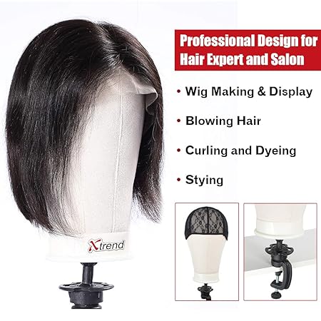 Canvas Block Head Mannequin Head Wig Display wig making Bald dummy head doll Mannequin Wig,hats,glasses Display Doll wig head stand