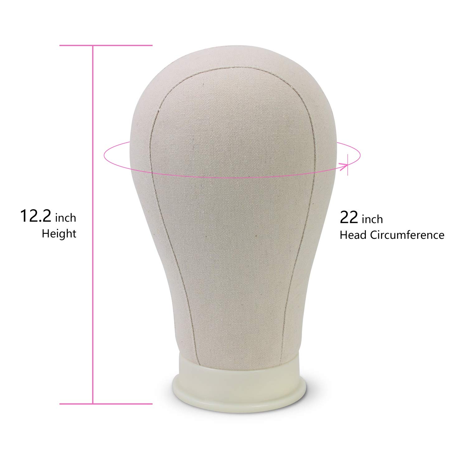 Canvas Block Head Mannequin Head Wig Display wig making Bald dummy head doll Mannequin Wig,hats,glasses Display Doll wig head stand