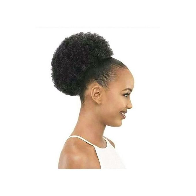 Adjustable Afro Hair Extension Curly Hair Bun natural ponytail Afro Bun Hair Extension small