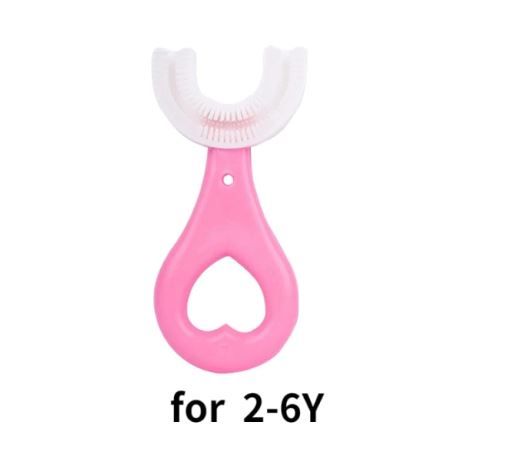 Kids Toothbrush U-shaped For 360° Cleaning Kids 2-6yrs Soft Silicone Toddlers Brush Kids Teeth Oral Care Cleaning Newborn