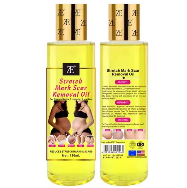 Quality Body Stretch Marks Oil Pregnant Scar removal effective Repair Remover Argan oil Vitamin C Stretch Marks Scar Removal Oil