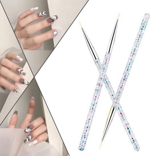 3Pcs/Set Nail Painting Pen Easy To Use Anti-Slip Plastic Delicate Professional Painting Nail Art UV Gel Brush Pen Manicure Art Making Tools