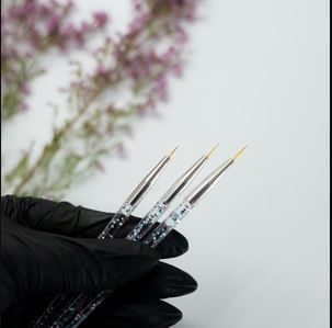 3Pcs/Set Nail Painting Pen Easy To Use Anti-Slip Plastic Delicate Professional Painting Nail Art UV Gel Brush Pen Manicure Art Making Tools