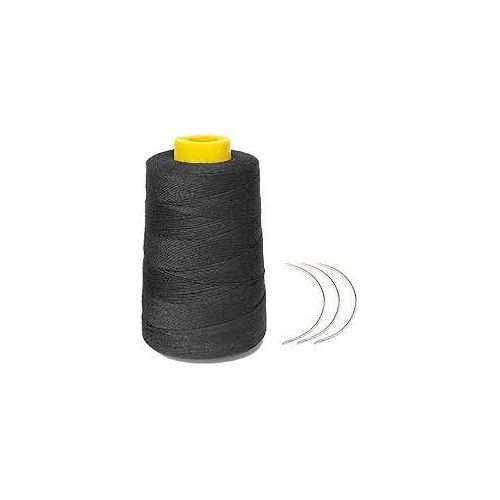 Weaving Thread Wig Making Thread + FREE 3 C-shaped Needles for extension,wigs,weaves,tents,seats etc