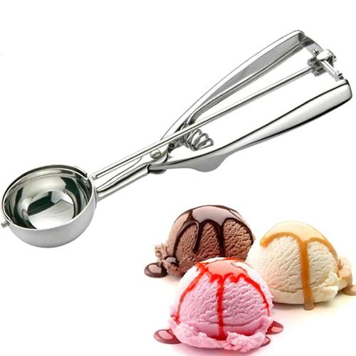 Food Grade Stainless Steel Cookie Scooper For Baking Ice Cream Scoop Spoon Dessert Spoon Scooper icecream server scrapper