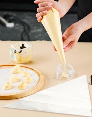 20pcs Thickened Piping Bag Disposable Piping Bag Pastry Bags Icing Fondant Cake Cream Bag For Decorating Pastries Cakes Baking Tools