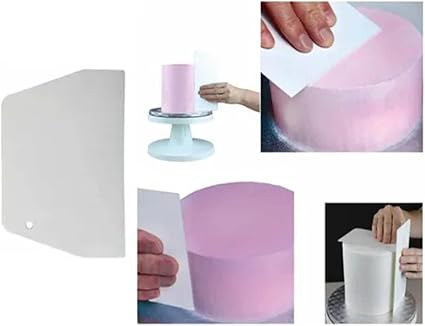 Cake Tool Dough Cutter Plastic Trapezoid Scraper Baking Scrapers Chocolate Cutting Scraper Plastic knife