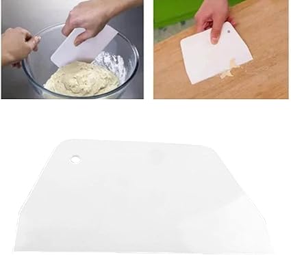 Cake Tool Dough Cutter Plastic Trapezoid Scraper Baking Scrapers Chocolate Cutting Scraper Plastic knife