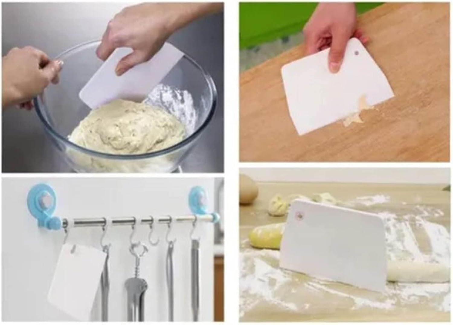 Cake Tool Dough Cutter Plastic Trapezoid Scraper Baking Scrapers Chocolate Cutting Scraper Plastic knife