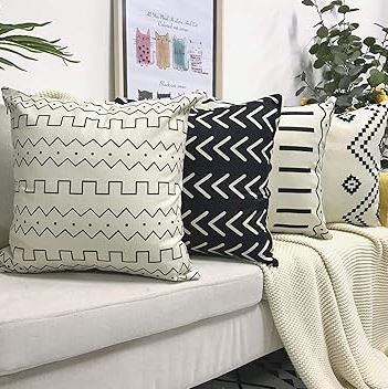 4pcs Throw pillow cushion case cover boho print sofa/couch/car covers home decor covers geoetric plain living room decor