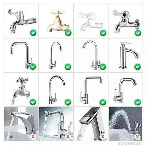 adjustable Water Tap Faucet Kitchen Filter System water Purifier Clean Tap Filtration Activated Carbon Removes Chlorine Fluoride Heavy Metals Hard Water For Home