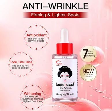 Kojic Acid Face Serum For Anti Wrinkle Niacinamide Facial Serum Brighten Moisturizing Essence Skin Care anti dark spots  Hyaluronic Acid Serum