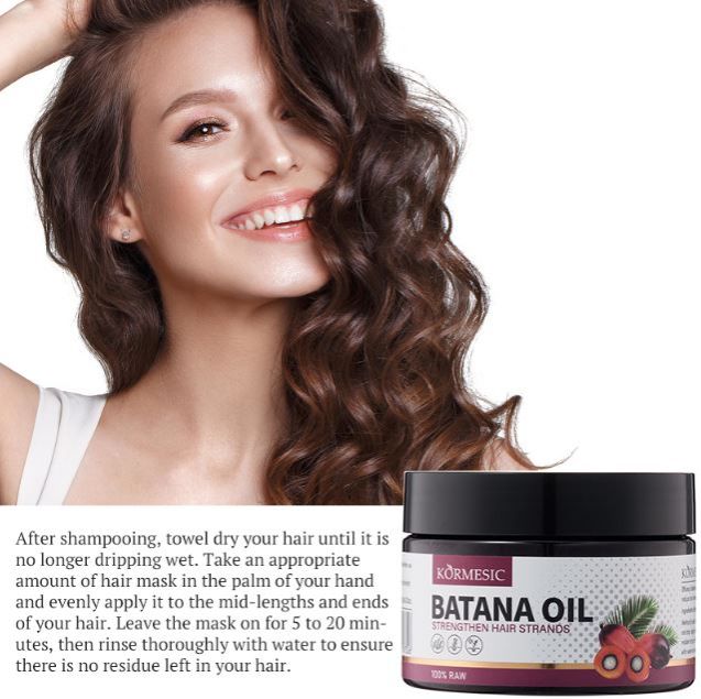 Hair growth Natural Batana Oil hair mask for long healthy hair 100% Unrefined Batana hair growth Oil for Scalp Health, Thicker Hair & Split Ends Repair Natural & Pure for long healthy hair