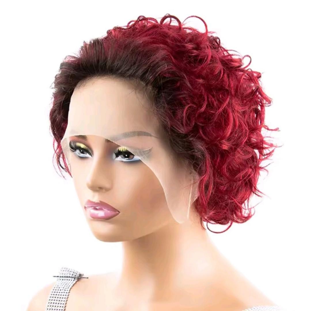Short Curly Pixie Cut Wig 13×1 Lace wig