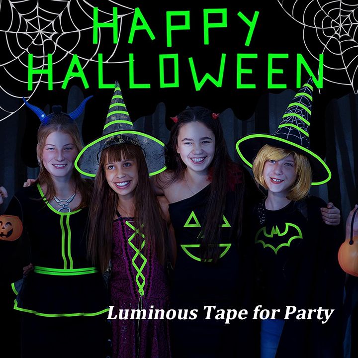 10mm/12mm/15mm/18mm/20mm Glow in The Dark Tape Warterproof Self-adhesive Luminous Fluorescent Safety Signs Stickers