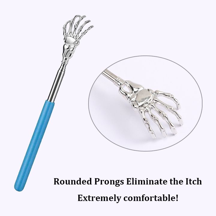 Telescoping Back Scratchers Metal Claw Eliminating Back Itching Extendable Back Massagers Easy to Carry Multicolour Available