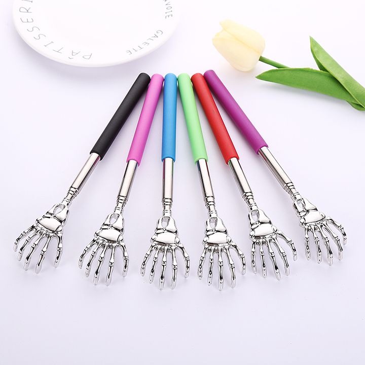 Telescoping Back Scratchers Metal Claw Eliminating Back Itching Extendable Back Massagers Easy to Carry Multicolour Available