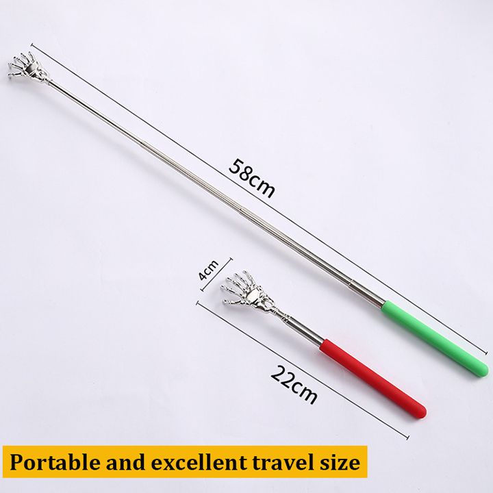 Telescoping Back Scratchers Metal Claw Eliminating Back Itching Extendable Back Massagers Easy to Carry Multicolour Available