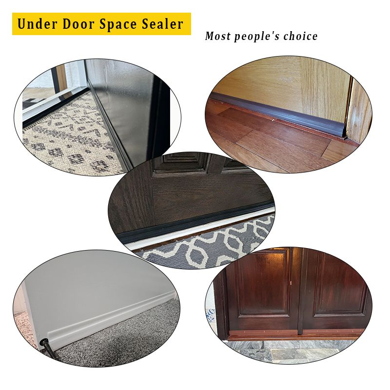 100CM Under Door Draft Stoppers Self-adhesive Door Bugs Dust Blocker Durable Thick 3D Chambers Strong Glue Space Sealer Door Sealing Strip