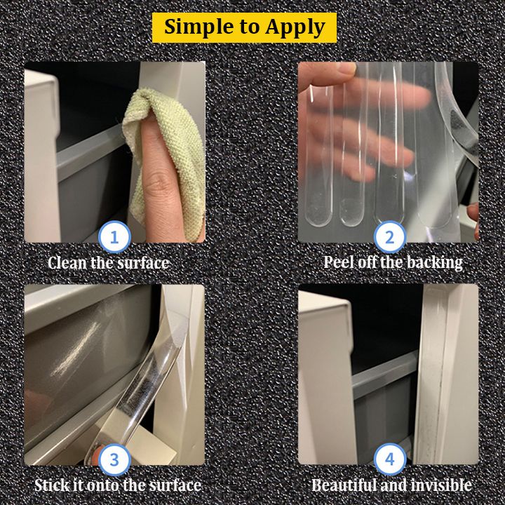 10PCS Clear Furniture Bumpers Protect Surfaces Dampen Noise Wall Protector Self-Adhesive Silicone Rubber Pads for Shower Door Cabinet Door Chair Back Car Door Drawer Toilet