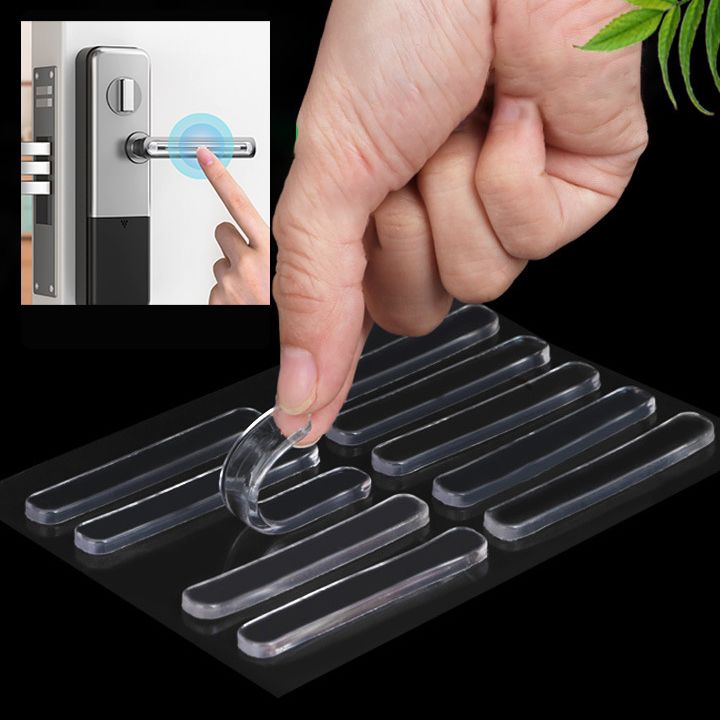 10PCS Clear Furniture Bumpers Protect Surfaces Dampen Noise Wall Protector Self-Adhesive Silicone Rubber Pads for Shower Door Cabinet Door Chair Back Car Door Drawer Toilet
