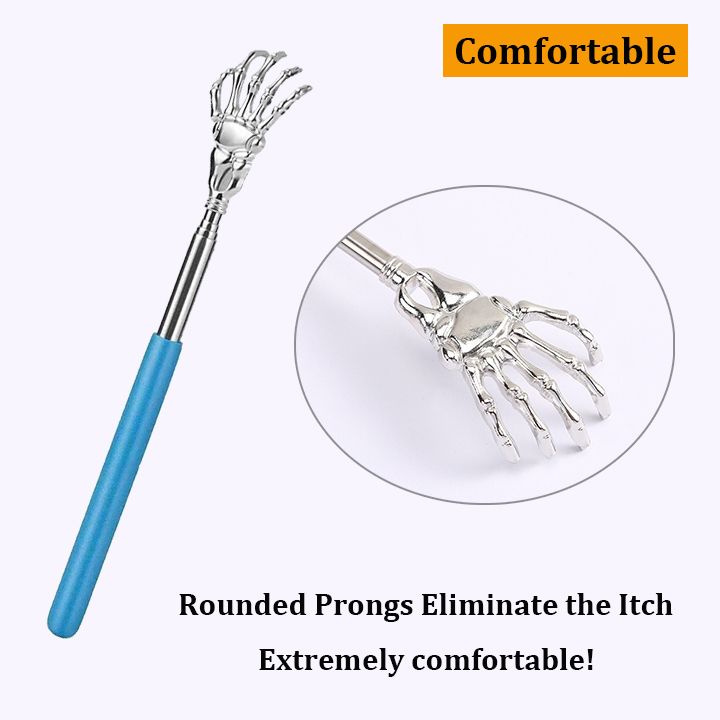 Telescoping Back Scratchers Extendable Metal Claw Eliminating Back Itching Head Back Unreachable Spots Massagers Anti-itch Tool