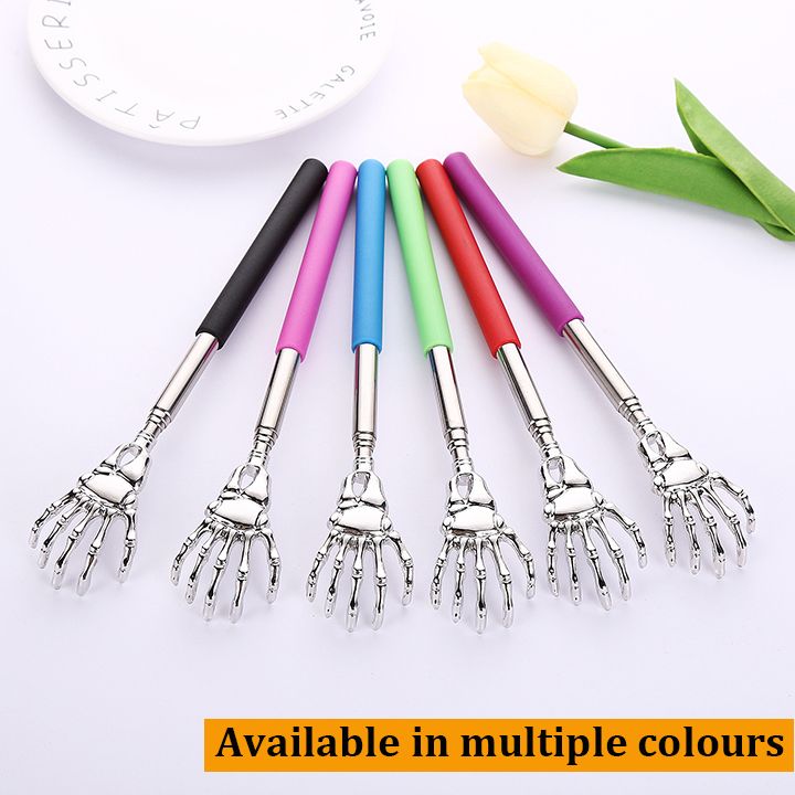 Telescoping Back Scratchers Extendable Metal Claw Eliminating Back Itching Head Back Unreachable Spots Massagers Anti-itch Tool