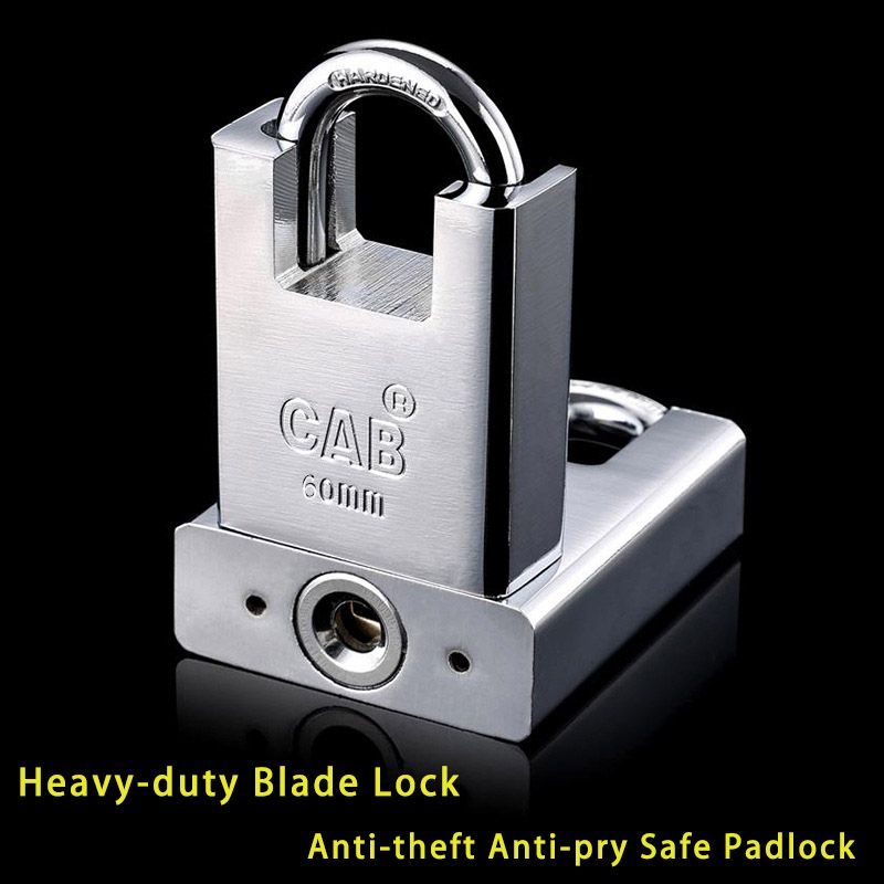Large Padlock Heavy Door Lock with Keys Waterproof Anti-theft Anti-pry Anti-shear Semi-enclosed Beam Padlock Protect Garage Door, Containers, Shed, Shutter, Gate and Warehouse