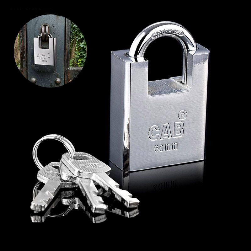 Large Padlock Heavy Door Lock with Keys Waterproof Anti-theft Anti-pry Anti-shear Semi-enclosed Beam Padlock Protect Garage Door, Containers, Shed, Shutter, Gate and Warehouse