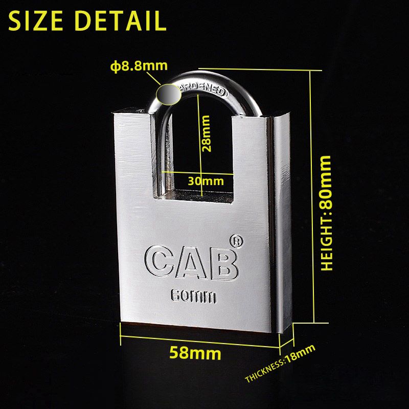 Large Padlock Heavy Door Lock with Keys Waterproof Anti-theft Anti-pry Anti-shear Semi-enclosed Beam Padlock Protect Garage Door, Containers, Shed, Shutter, Gate and Warehouse