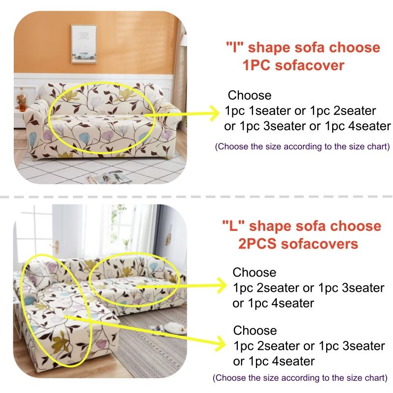 Sofa Slipcover Sofa Cover 1/2/3/4 Seater Size Home Decor Stretch Fabric Pattern Elastic Chair