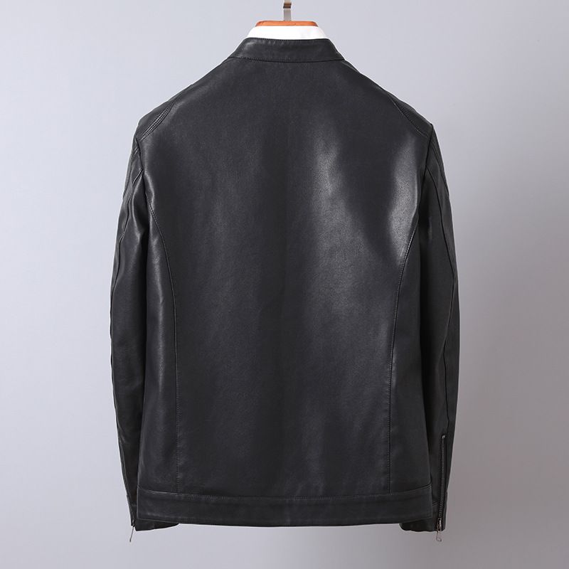 Sheepskin Leather Jacket Slim fit Men's Leather Genuine Coats & Jackets Coats