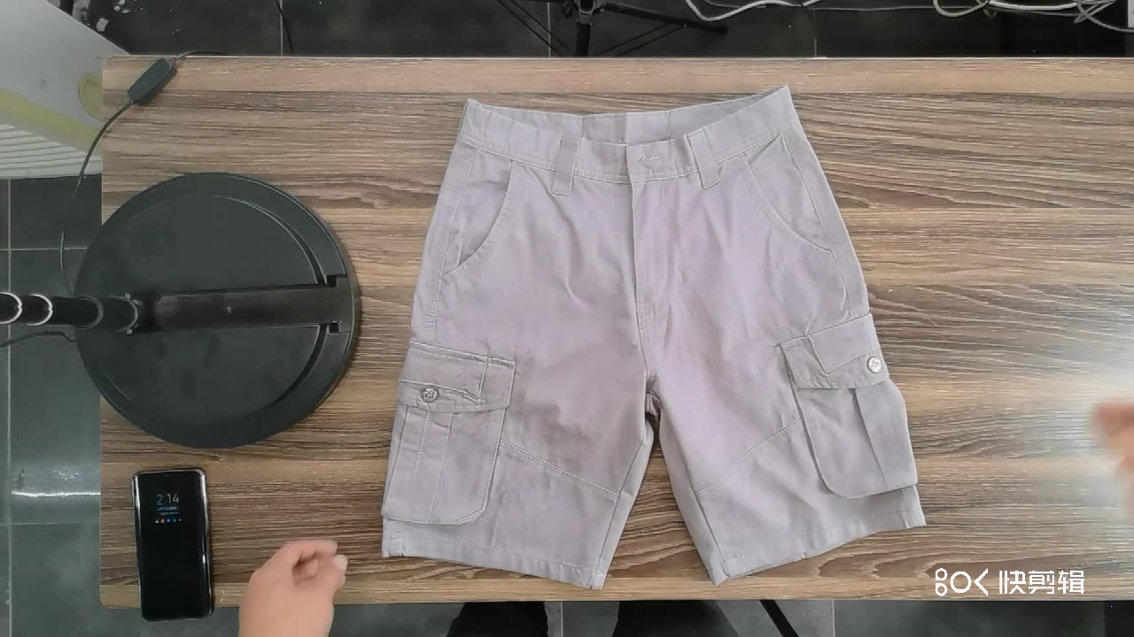 Sweat Runningeuropeanocket Short Pants 100% Cotton Cargo Shorts Pattern Board Shorts Grey Print Casual Wholesale MblacksummerShorts