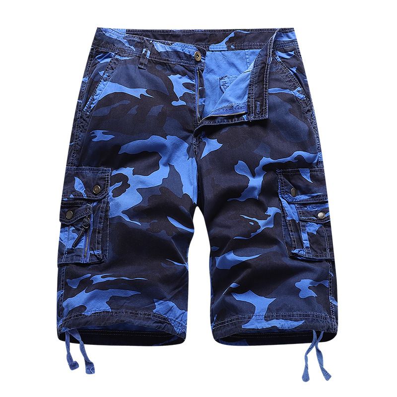 Cargo Shorts Men Fashion Style Knee Length Half Pants Multi Pockets Summer Camouflaged Cargo Shorts