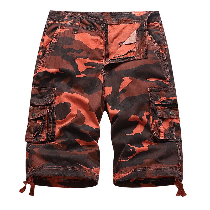 Cargo Shorts Men Fashion Style Knee Length Half Pants Multi Pockets Summer Camouflaged Cargo Shorts