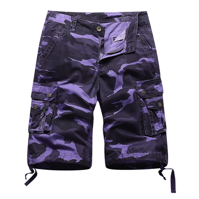 Cargo Shorts Men Fashion Style Knee Length Half Pants Multi Pockets Summer Camouflaged Cargo Shorts