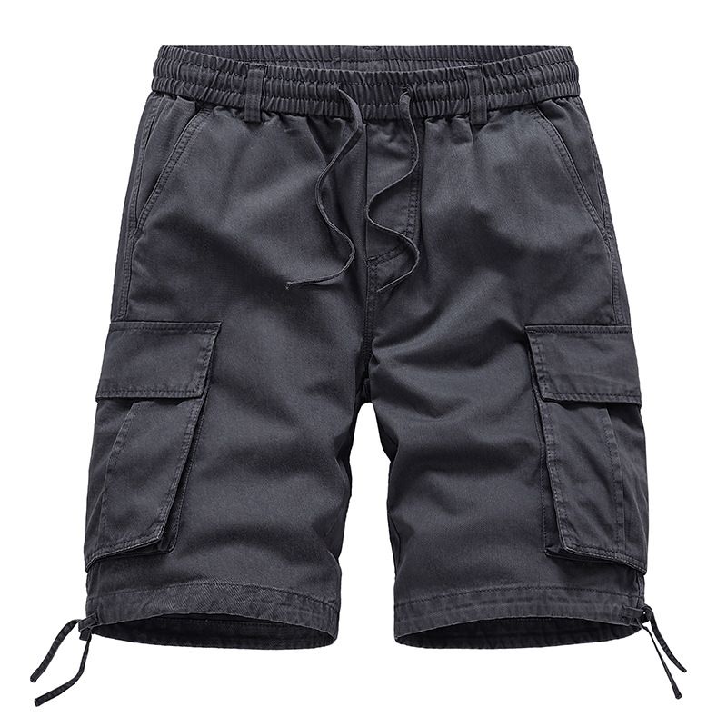 Outdoor Mens Big and Tall Cotton Relaxed Fit Rip stop Camouflage Camo Cargo Short With pockets Shorts Elastic Waist Home  Shorts
