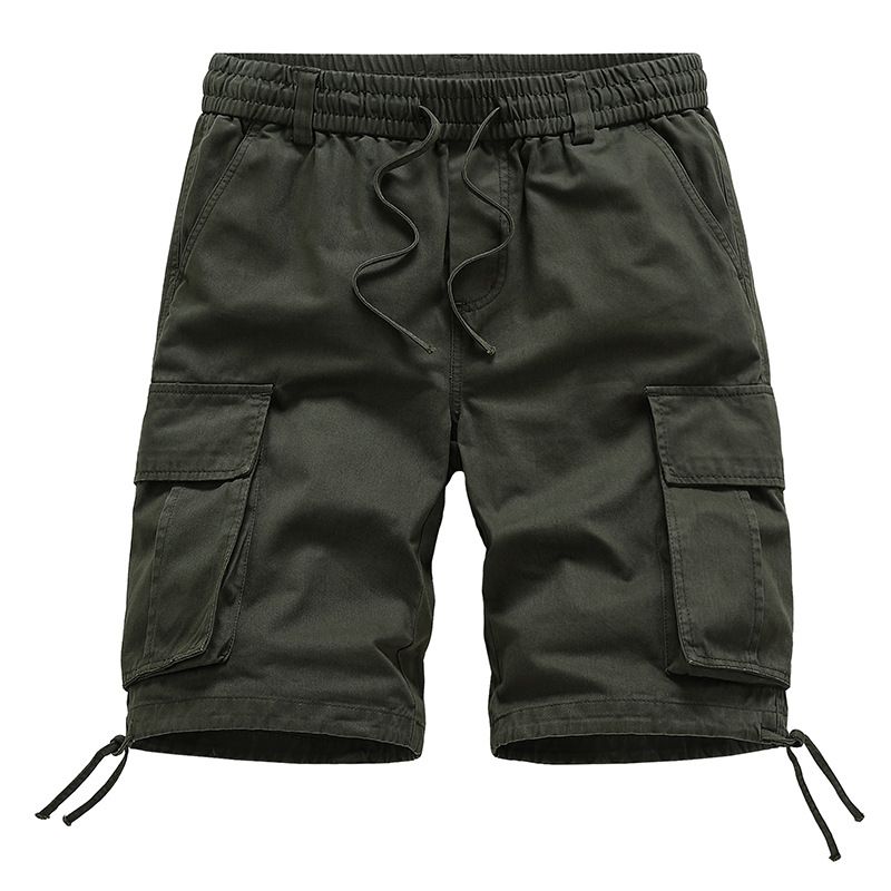 Outdoor Mens Big and Tall Cotton Relaxed Fit Rip stop Camouflage Camo Cargo Short With pockets Shorts Elastic Waist Home  Shorts