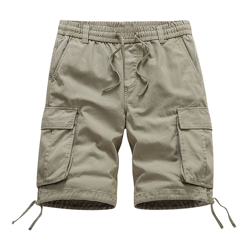 Outdoor Mens Big and Tall Cotton Relaxed Fit Rip stop Camouflage Camo Cargo Short With pockets Shorts Elastic Waist Home  Shorts