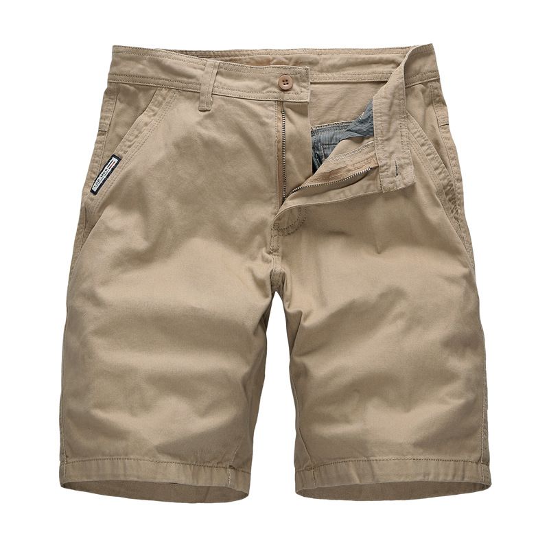 Wholesales Summer Chino Knee Length Pants Bermudas de Hombre Plain Slim Fit Cotton Woven Shorts