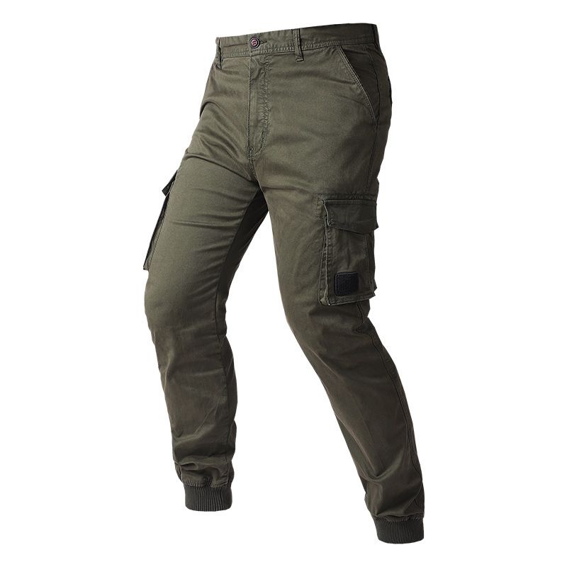 100% Cotton Men's Cargo Pants 2021 Causal Outdoor Multi Pockets Hip Hop Pants Cargo Jeans