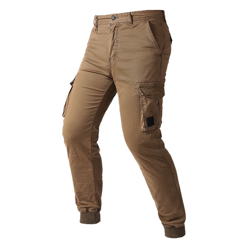 100% Cotton Men's Cargo Pants 2021 Causal Outdoor Multi Pockets Hip Hop Pants Cargo Jeans