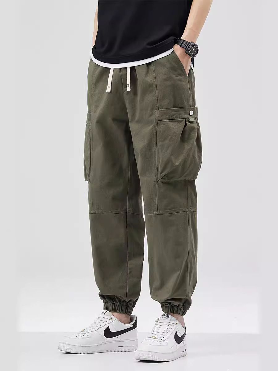 fashion Loose Fit Wide Legged Trousers Urban Streetwear Baggy Mens Cargo Pants with multi pocket  Jeans