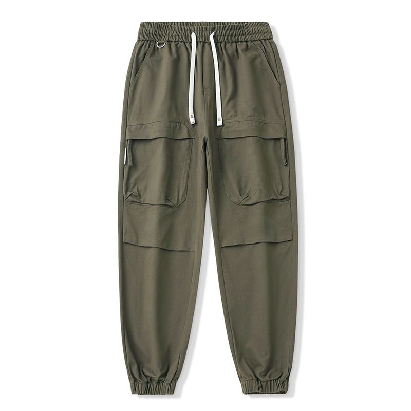 Summer thin style pants loose casual pants men's teenagers solid color trousers men's sanitary pants  Jeans