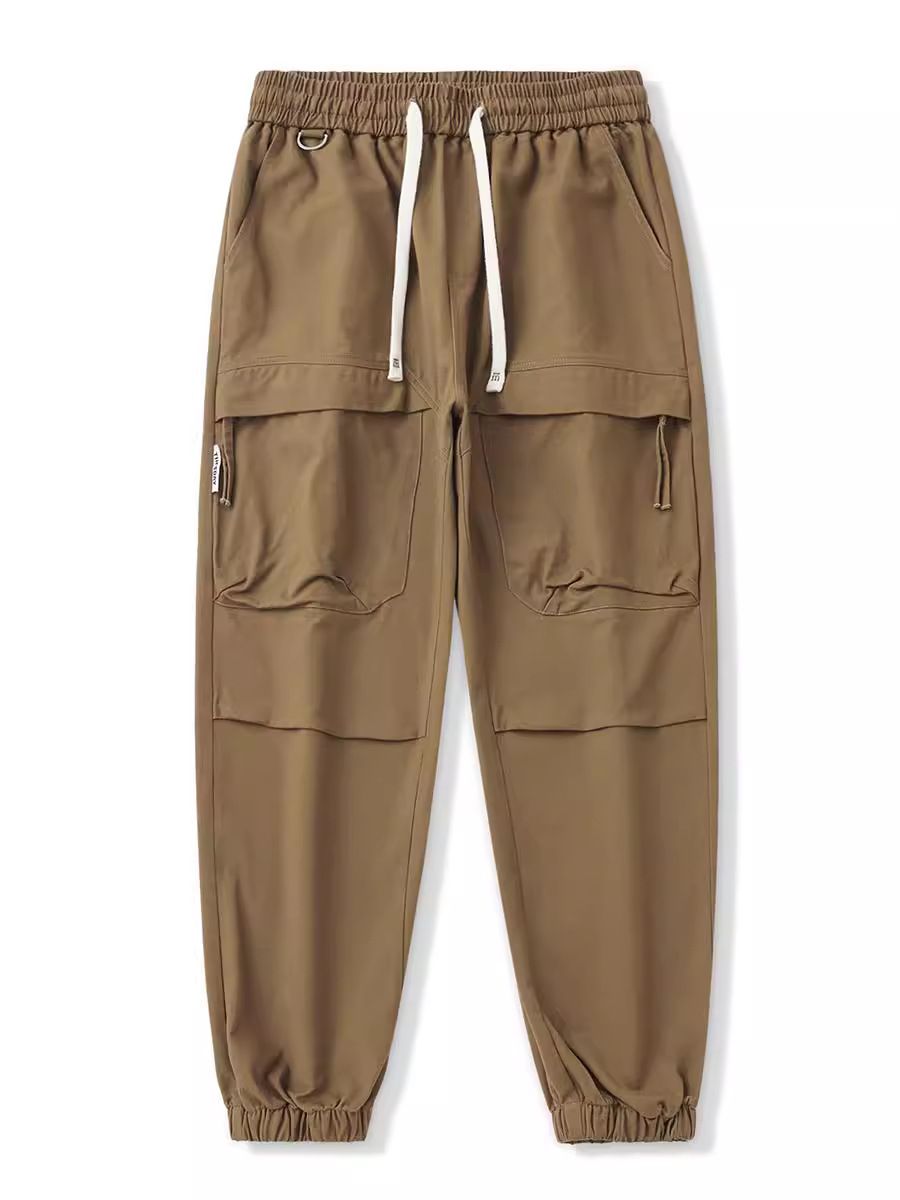 Summer thin style pants loose casual pants men's teenagers solid color trousers men's sanitary pants  Jeans