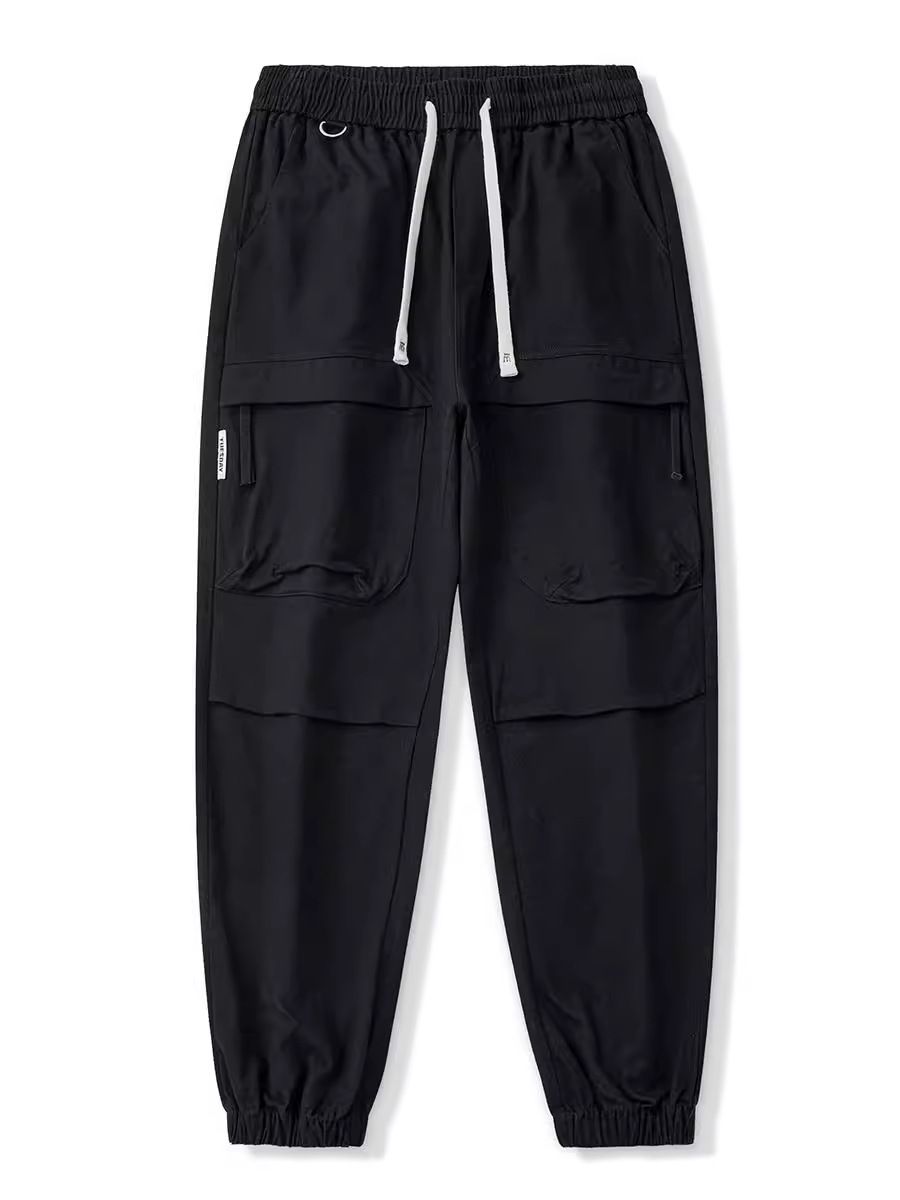 Summer thin style pants loose casual pants men's teenagers solid color trousers men's sanitary pants  Jeans
